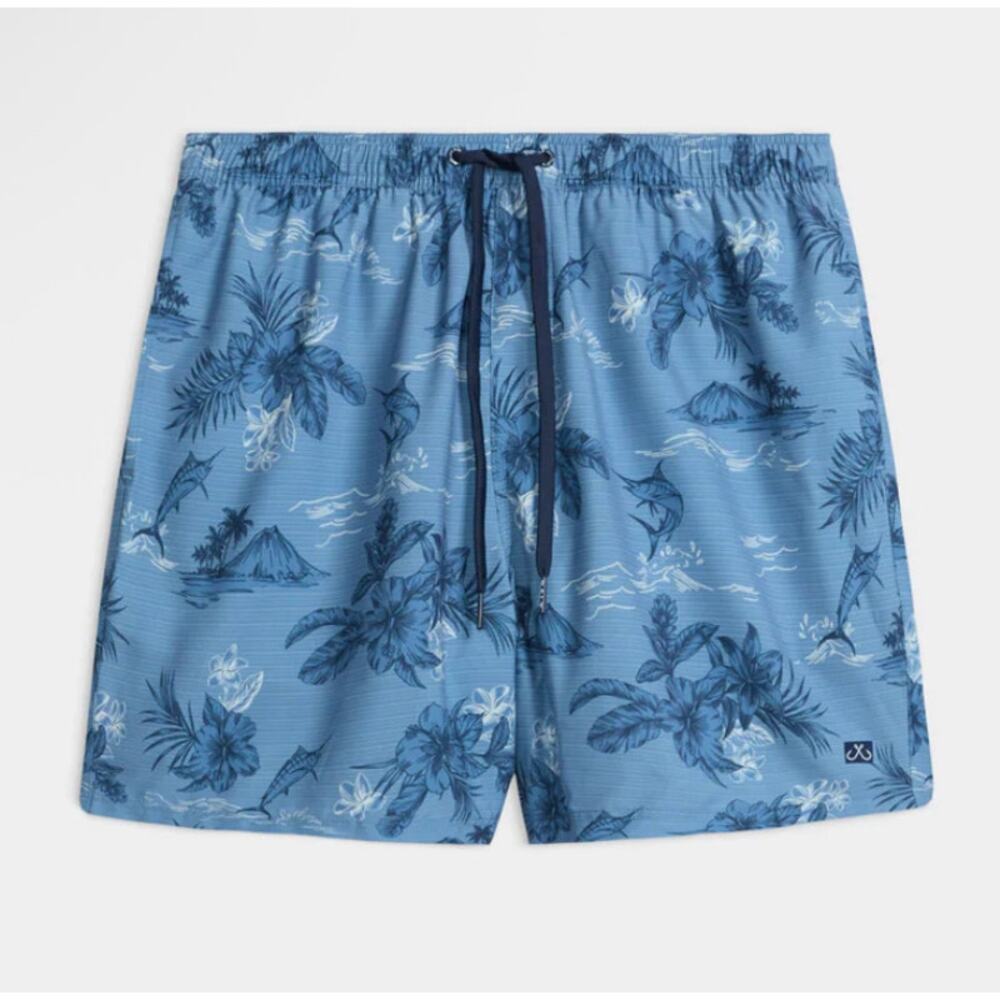 Salt Life Men's Ohana Volley‎ Short Aquatrunk Small swimsuit drawstring
